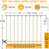 AOMIG Lights,300 Light,8 9.89.8Ft Fairy Curtain LED Warm White Window Curtain String Modes Waterproof Curtain String