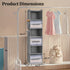 6-Tier Closet Closet Hanging Organizer with Drawers and Side Pockets Versatile Storage for Shoes, Hats, Belts