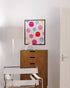 HAUS AND HUES Smiley Face Poster, Preppy Wall Art Pink Aesthetic for Teen Girls, Unframed 12”x16”