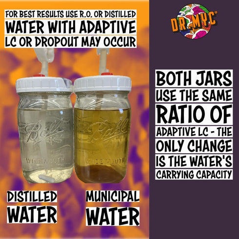 DRMyc 10.5 100 Supremely Clear Adaptive Liquid Culture Premix for Mushroom Cultivation - with Nutritional Profile