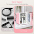 Mini Fridge for Bedroom, 4L Skincare Fridge with Dimmable LED Light, Cooler & Warmer for Makeup, Office, Car, Dorm, Pink