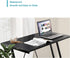 Mehoom Computer Desk: Modern Simple Design Study Desk for Home Office, Small Space, 35.4" Black Corner Desk
