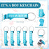 50 Sets Maxcheck Baby Shower Bottle Opener Favors Includes It's a Boy Keychain Blue Bottle Opener Keychains with Thank