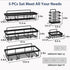 Shower Caddy - 5 Pack Organizer Rack for Inside Shower, Self Adhesive Large Capacity Rustproof Stainless Steel