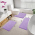 smiry Memory Foam Bath Mat 30" x 20", Extra Soft Absorbent Non Slip Bathroom Rug for Shower Floors, Purple
