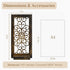 Set Farmhouse Wall Candle Holder Decor: Rustic Candle Sconces of Two for Pillar Candles - Brown Wooden Shelving