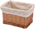 Rectangular Wicker Storage Basket & Bins Container, Organizer Box (Small)