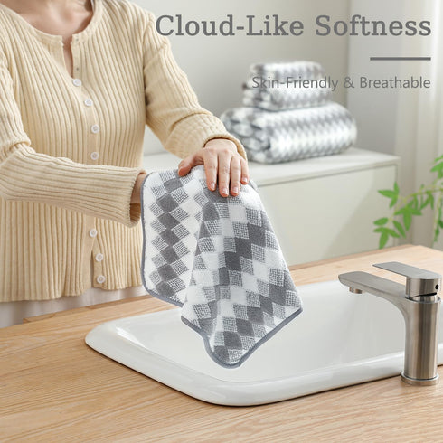 Set 4Pack-35x70 Towel,600GSM Set Bath Towel Gray Ultra Soft Microfibers Bathroom Towel Extra Large Plush Bath Sheet