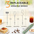 YUSWKO Granite Green Handheld Milk Frother Wand for Coffee, Rechargeable Electric Whisk with 3 Heads and 3 Speeds for