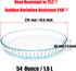 Pie Plate 10.5 Inch, Oven Glass Pie Pan for Baking Pie Crust, Clear Baking Dish with Rippled Edge