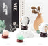 5 Pack 1" Inch AUEAR, Sphere Display Holders Wooden Egg Crystal Stands Decorative Ball Stand for Egg Pedestal Globe