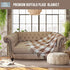 Buffalo Plaid Throw Blanket - Decorative Lightweight & Ultra-Soft Blanket for Indoor Outdoor Use
