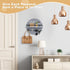 Key Holder for Wall, Key and Mail Organizer with Round Wooden Rustic Decor for Entryway, Mudroom, Kitchen Office