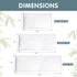 Premium Standard Waterproof Pillow Protector Covers 20''x 28'', Set of 2, Zippered Pillowcase