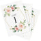 Bliss Collections Geometric Floral Table Numbers 1–25 with Double-Sided Head Table Card for Wedding, Reception, or