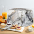 ZDCUSTOM White Marble Toaster Cover, 2 Slice Bread Toaster Oven Protector Covers