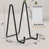 3 Pack 6inch Picture Stands for Display, Black Metal Plate Stands for Display - Decorative Plate Stand, Plate Holder Display Stand, Picture Frame Stand - Plate Display Stands for Picture Stand