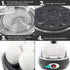 Elite Gourmet EGC007CHC# Rapid Egg Cooker, 7 Easy-To-Peel Eggs, Poacher, Omelet Maker, Auto Shut-Off, Charcoal Grey