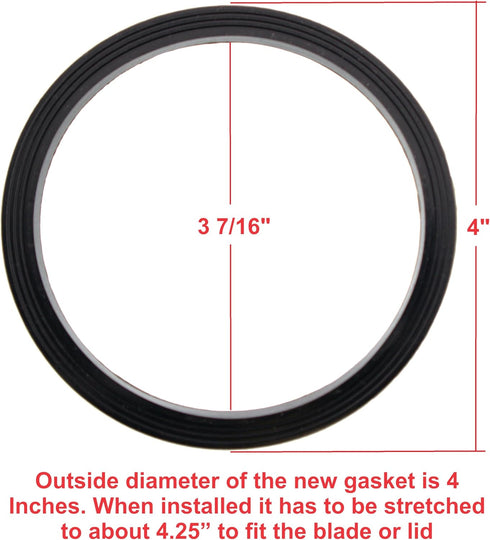 Blendin Replacement Gasket for Nutribullet RX 1700W NB-301, N17-1001 Blenders Blade and Stay Fresh Lids (2 Pack)