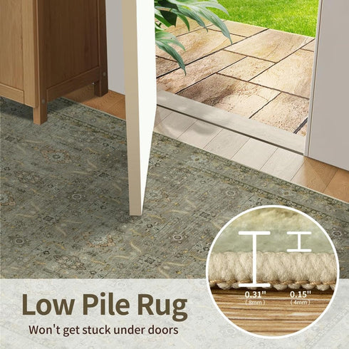 Samll 2x3 2x3ft) Rugxara Entryway Rug Door Mat, Washable Rug, Boho Front Door Mat, Non Slip Area Rugs, Low Pile Throw