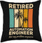 Retired Automation Engineer Throw Pillow, Multicolor, 18x18
