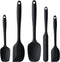 Silicone Spatula Set, 5 Piece Food Grade Rubber Spatulas for Baking, Cooking, Mixing, High Heat Resistant, Dishwasher