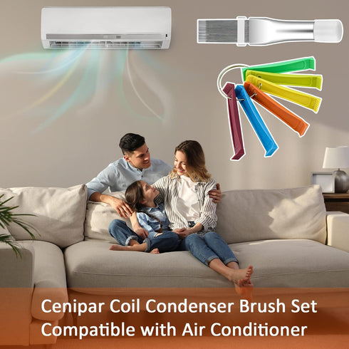 Cenipar 2PCS Air Conditioner Fin Comb Set, FCR6 Fin Comb and Metal Radiator Comb for HVAC Straightening