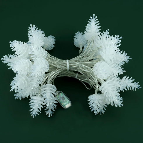 SWEET SHINE 50 25ft Pinecone String Lights, USB Powered Decorative LED Novelty String Lights (Pine Cone)