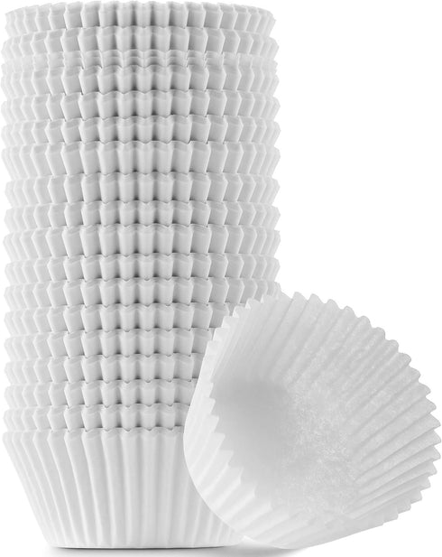 MontoPack White Cupcake Liners, 400 Standard Size Baking Cups, Greaseproof Muffin Liners for Desserts
