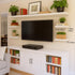 12x7x1.5 Set 2 Floating Shelves for Wall White Shelves Bathroom, Bedroom and Living Room, Wall Shelves & Book Shelf
