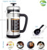 Easyworkz Stainless Steel French Press 12 oz Coffee Tea Maker with Soft Grip Handle by Easyworkz