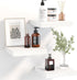 Fixwal 8inch Floating Shelves for Wall, Small White Shelves Wall Mounted Shelf