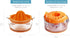 Citrus Squeezer - Manual Orange Juicer with Measuring Cup and Strainer, Dishwasher Safe, Gift for Women - 8OZ (Orange)