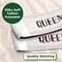 ECOHomes Bed Sheet Organizer and Storage - Cream Elastic Bedding Band Labels for Linen Closet (Queen 4PCs Pack)