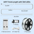 50FT 360 8 4 LED Waterproof Rope Lights Outside with Remote, Modes and Brightness Tube Lights for Christmas, Bedroom