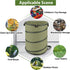Hard Bottom Collapsible Garden Bag, 45 Gallon Pop Up Trash Can for Camping, Reusable Yard Waste Bags for Patio, Leaf,