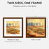 8x8 8 8 6 6 8by8 6x6 inch Set 1 Homeforia Picture Frame Brown, High-End Dark Oak x Square Brown Wood Frame with Mat by
