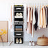 Univivi 6 Shelf Hanging Closet Organizer and Storage with 4 Removable Drawers & 6 Side Pockets,Wardrobe Clothes Organizer,Closet Hanging Shelves,Hanging Storage Organizer,Foldable by Univivi