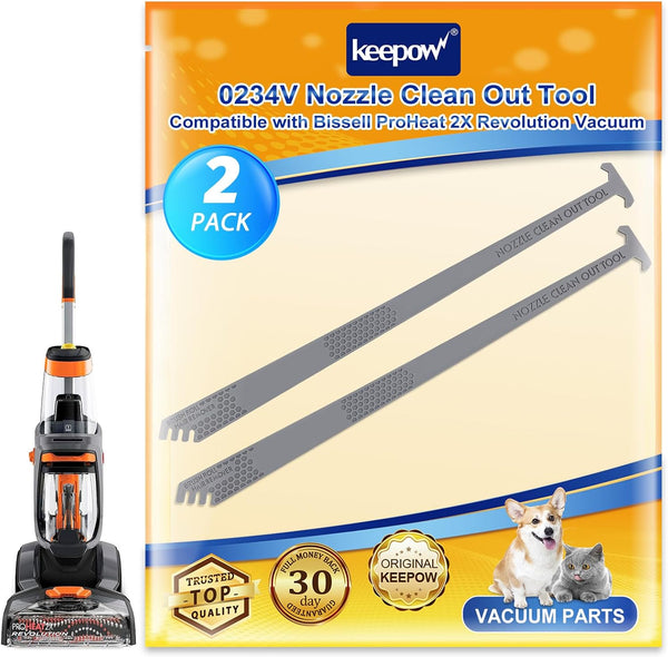 KEEPOW Replacement Nozzle Cleaning Tool for Bissell ProHeat 2X Revolution, 2 Pack Compatible Parts