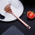 Copper Kitchen Utensils Set, 13 Pieces Stainless Steel Cooking Tools with Titanium Rose Gold Plating and Holder