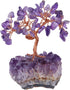 mookaitedecor Amethyst Crystal Tree with Cluster Crystals Base, Bonsai Money Tree for Wealth and Luck