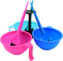 Colortrak Hair Dye Bowl Caddy, Includes Center Caddy Pole and Three Color Coded Bowls with Matching Brushes, Bowls Marked for Measurements, Bowls with Individual Handles by Colortrak