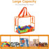 YLQLA 9 Packs Blocks,Puzzle,Books...(9 Large Toy Storage Bags,Kids Toy Organizer with Zipper and Lables,Clear PVC Board