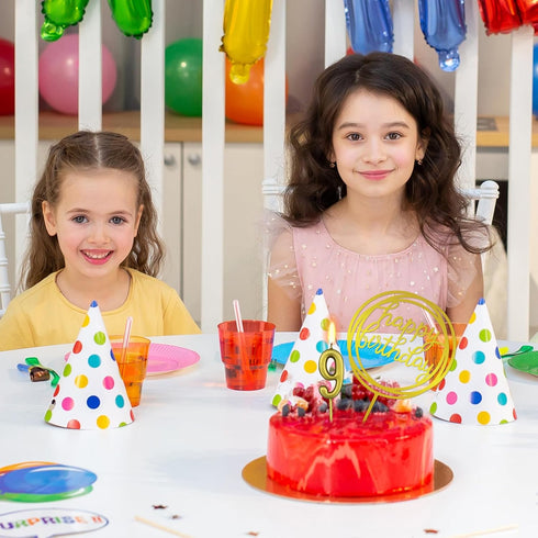 10-Piece Number Birthday Candles, Glitter Cake Toppers for Birthday & Wedding Parties
