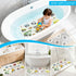 omedecal 40 16 Inch Baby Bath Mat for Tub, Non Slip Kids Bath Shower Mat, X Large Bathtub Mat with Drain Holes