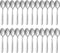 Pleafind 24-Pcs Silver Dinner Spoons Set, 7.4 Inch Stainless Steel Silverware for Home, Kitchen, Restaurant, Dishwasher