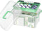 NZYNZY 15qt Clear Medicine Organizer Storage Box with Tray, Plastic First Aid Box