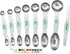 Spring Chef Stainless Steel Magnetic Measuring Spoons Set - 8 Nesting Metal Teaspoon & Tablespoon Kitchen Gadgets in