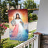 YISHOW Divine Mercy Jesus Garden Flag, Double Sided Vertical Christian Religious House Flag, 12.5"X18" Outdoor Decor