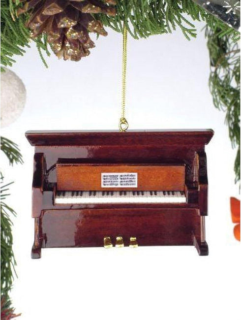 Brown 3" Upright Piano Tree Ornament by Broadway Gifts